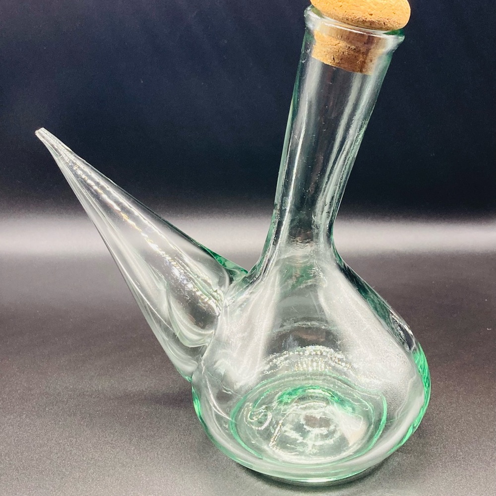 La Mediterranean Handmade In Spain Mouth Blown Recycled Glass Carafe/Decanter